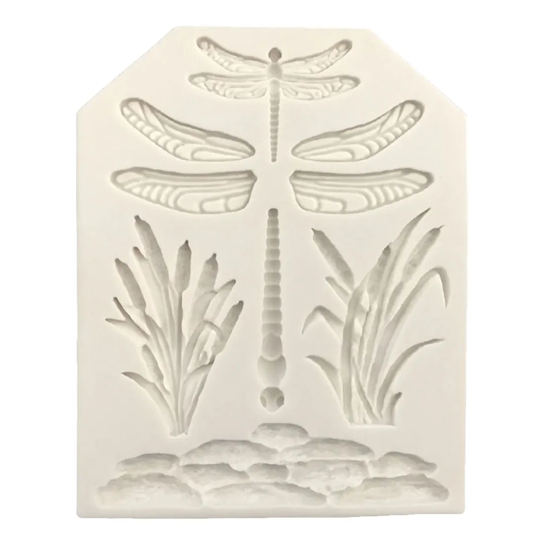 3D Dragonfly Grass Pattern Silicone Cake Mold Safe Kitchen Baking Fondant Non-stick Mould Cookie Tool | Дом и сад
