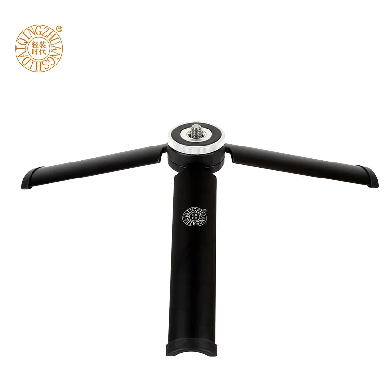 Настольный штатив QZSD Q166B, алюминиевый мини-штатив для DSLR-камеры, монопод, селфи-палка, головка штатива с винтом адаптера 1/4-3/8 дюйма