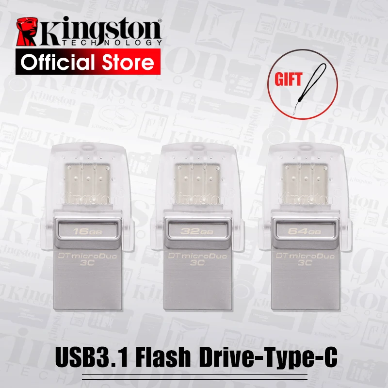 Флеш-накопитель USB 3 1 Kingston Micro Duo 3C 64 ГБ 32 16 |