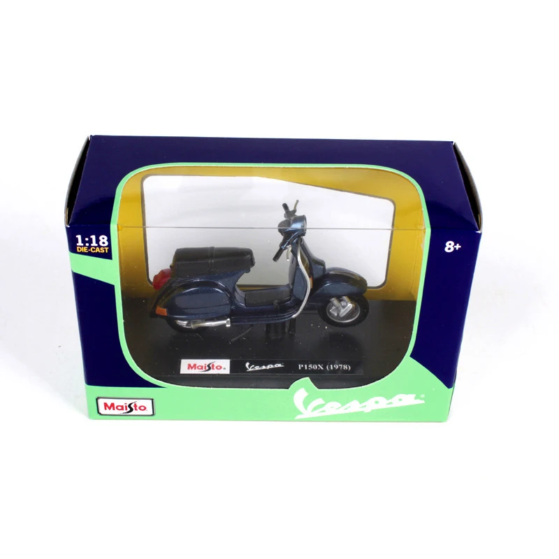 Модель мотоцикла Maisto 1:18 VESPA Piaggio 1978 P150X модель велосипеда под давлением детская