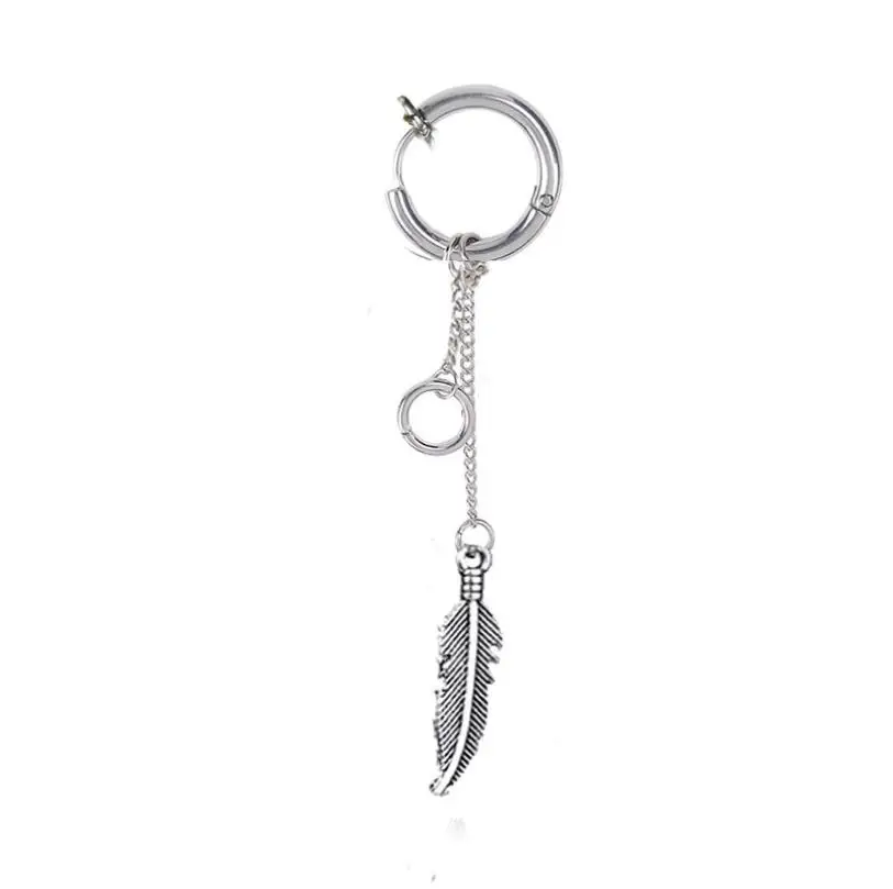 1pc earrings Jisensp корейская мода стиль панк Bangtnn серьги для мальчиков для мужчин Асимметричные поп ювелирные изделия V DNA серебряные серьги дружба подарок - Окраска металла: 1pc earrings