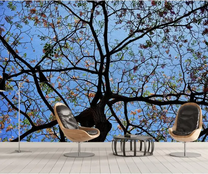 Весенние объемные цветы Большие росписи обои для гостиной спальни с рисунком фон