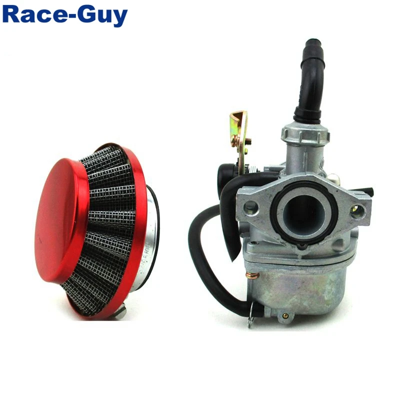 PZ19 19mm Cable Choke Carburetor Carb + 35mm Aluminum Air Filter For Go Kart ATV Quad 4 Wheeler Buggy Dirt Pit Bike 50cc 70cc 90 |