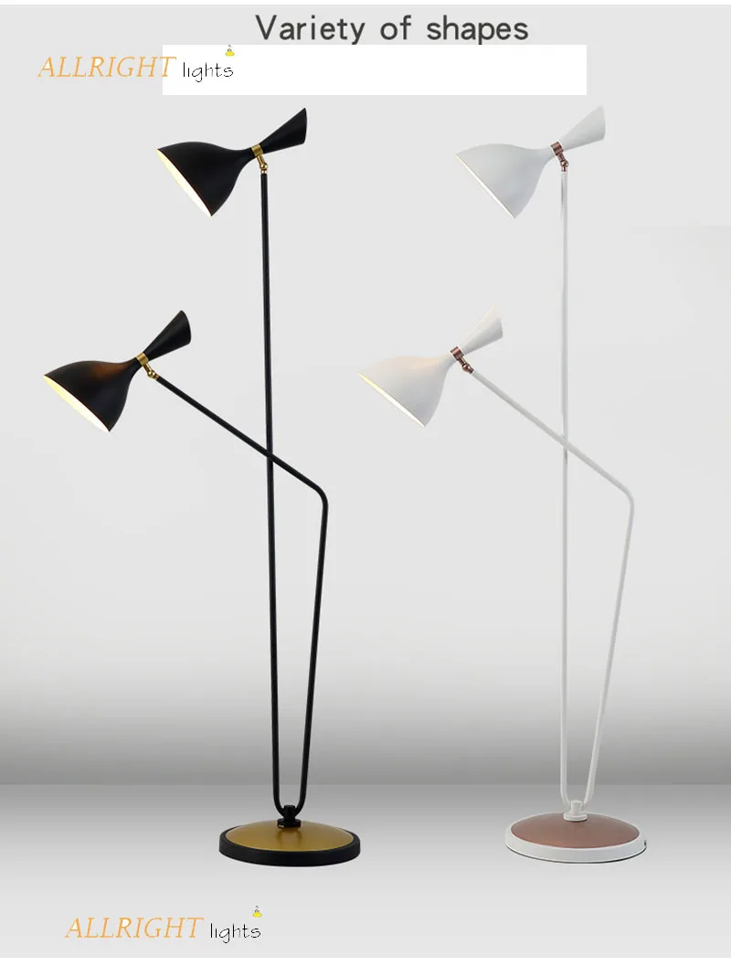 Современный новый дизайн 2018 железная лампа fooor с двумя головками для спальни