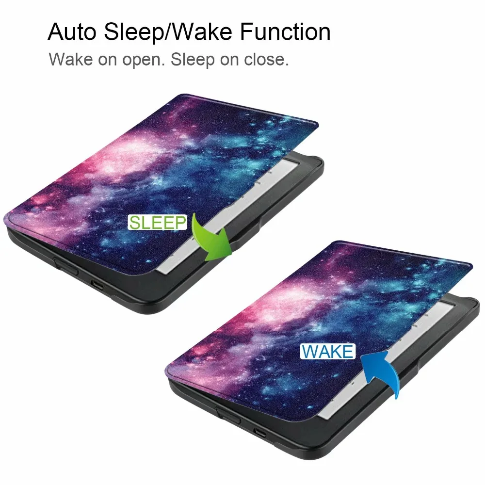 Print case For Kobo Clara HD Ultra-thin Smart Leather Case Stand Cover 2018 6.0 inch Ebook Reader +pen | Компьютеры и офис