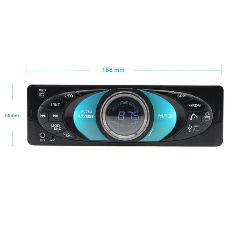 12V Bluetooth Mp3 плеер без потерь Музыкальный автомобиль автомобиля аудио U диск