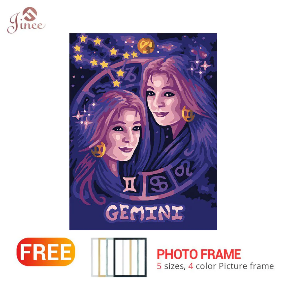 

Алмазная живопись созвездия Близнецы 5D алмазная вышивка фотография Стразы Вышивка