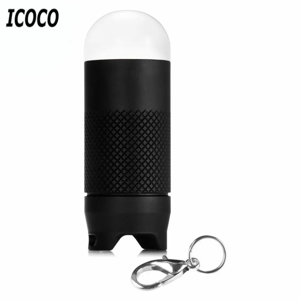 Мини Алюминий сплав брелок флеш светильник поворотный переключатель удобный