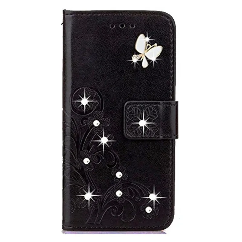 black Роскошный Алмазный чехол для huawei honor 8S 8C 8X 8A 7A 5A 5X 5C 6C PRO 6X 6A 7 7X honor 9 LITE 10 8 V20 V10 Чехол-книжка из искусственной кожи чехол - Цвет: black