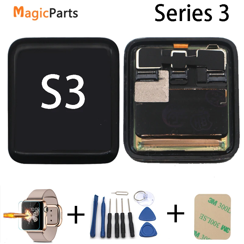 Для Apple Watch Series 3 ЖК-дисплей сенсорный экран дигитайзер 38 мм/42 мм Pantalla Замена S3 ЖК |
