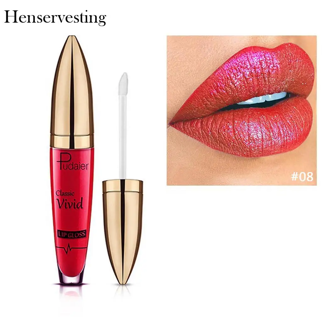 18 видов цветов Блеск для губ модная трансформирующая металлическая жидкая