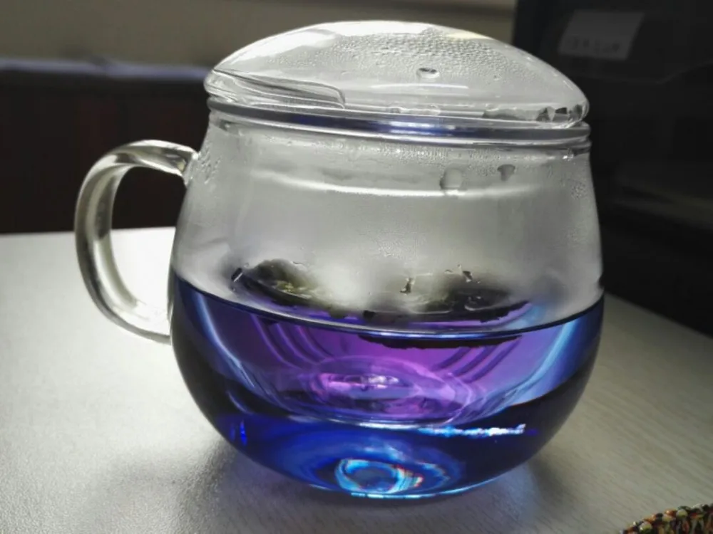 Новое поступление, высокое качество, чай Clitoria Terna. Чай в горошек с голубой бабочкой. Сушеный цветок гороха Clitoria kordofan. Таиланд