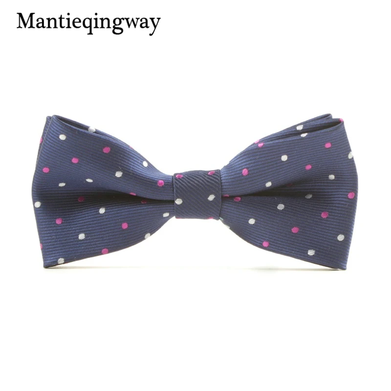 Mantieqingway/модные галстуки бабочки для маленьких мальчиков детей в горошек галстук