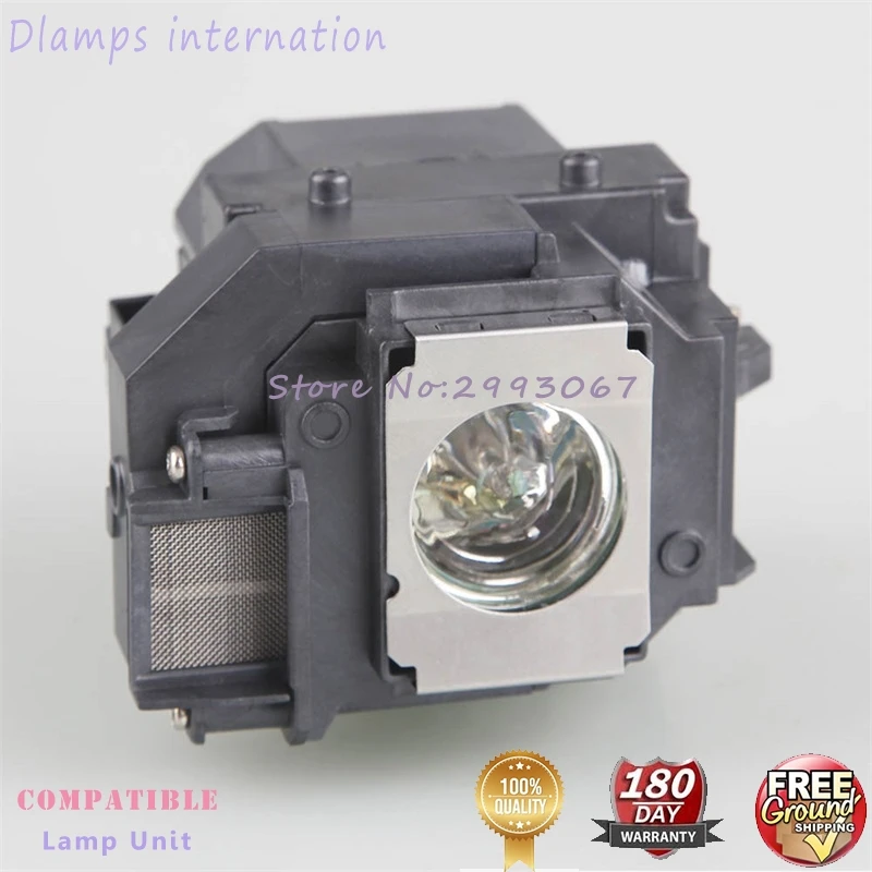 Для ELPLP58 EB X92 EX3200 EX5200 EX7200 S10 S9/EB S92/EB W10 для лампы проектора EPSON с корпусом|Лампы