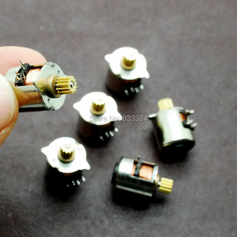 Бесплатная доставка новинка 10 шт. 2 фазный 4 проводной мини двигатель постоянного