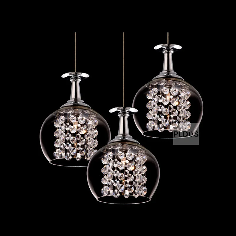 Светодиодный подвесной светильник из хрустального стекла современный освещение