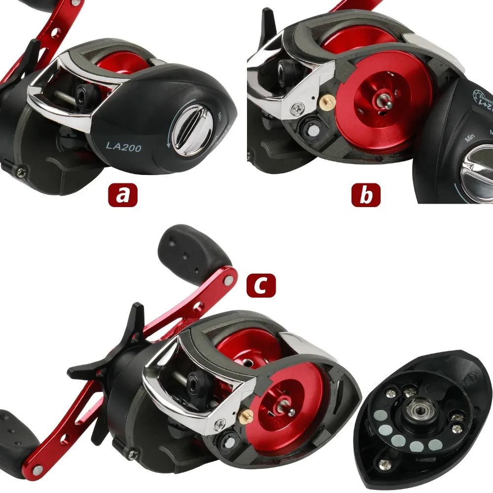 Sougayilang 8.1:1High Speed Baitcasting Fishing Reel Left/Right Hand Front Drag Spinning Casting Max 20LB | Спорт и развлечения