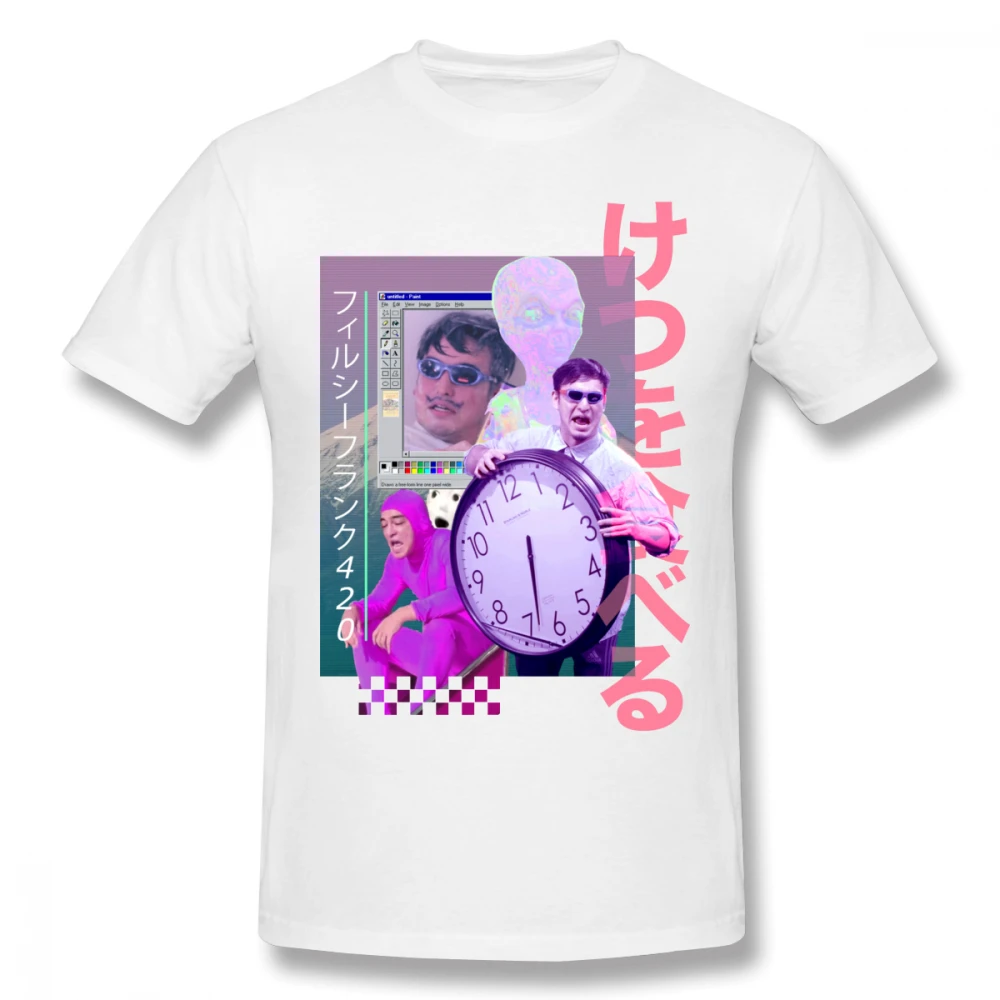 Vaporwave грязная Frank футболка для мужчин плюс размер 4XL Группа Футболка | Мужская