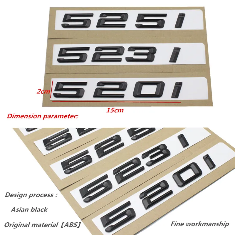 Новый ABS 520i 523i 525i 528i 530i 535i крышка багажника задние эмблемы значки черные буквы для