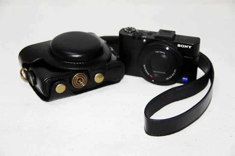 Кожа Камера брендированный флип чехол из кожи для sony детали Cyber shot DSC RX100m2 RX100 ii RX 100