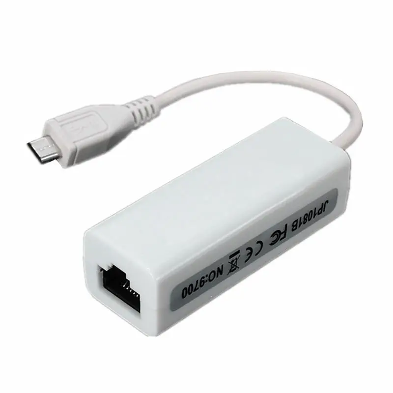 Micro USB 2 0 5P к RJ45 сетевой Lan Ethernet адаптер конвертер свинца для планшета|Компьютерные