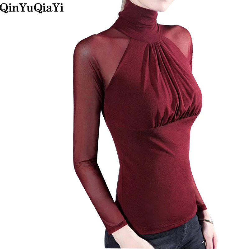 Женская кружевная блузка с длинным рукавом весна осень 2019|blusas fashion|blouse longlace blouse |