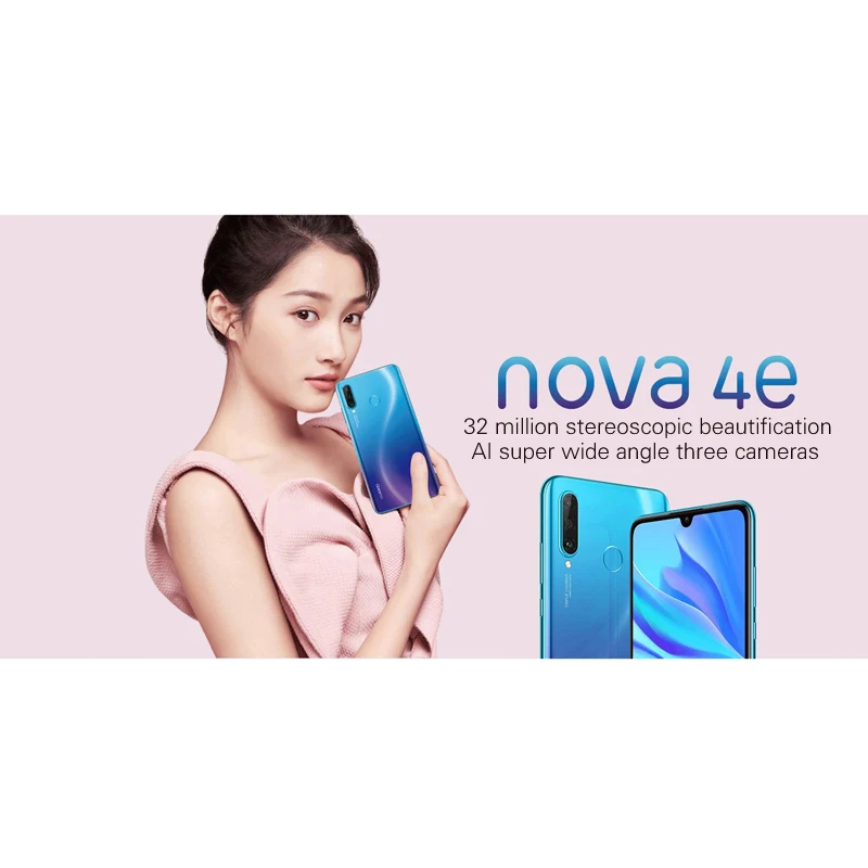 Бесплатная доставка Huawei Nova 4e FDD LTE 6 4 дюйма Kirin 710 Восьмиядерный Гб + 128 ГБ задняя