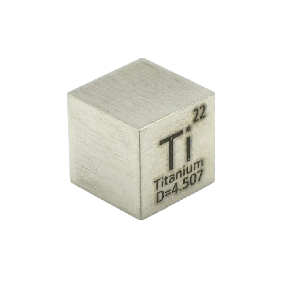 10MM CUBE TITANIUM Чистый элемент плотность кубик 10 мм Металл для сбора свинец C Al Ni Ti Mo Cu Fe Sn Cr Bi Co Nb ручной работы сделай сам периодически Таблица элемент - Цвет: 10MM CUBE TITANIUM