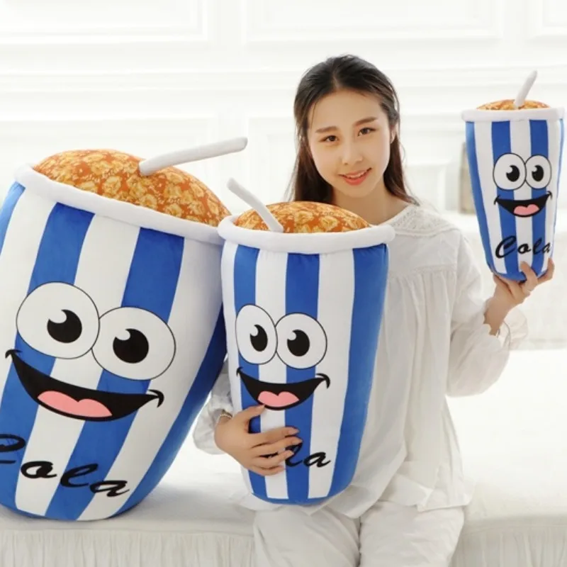 Kawaii креативная Подушка с изображением колы из мультфильма имитация еды мягкая