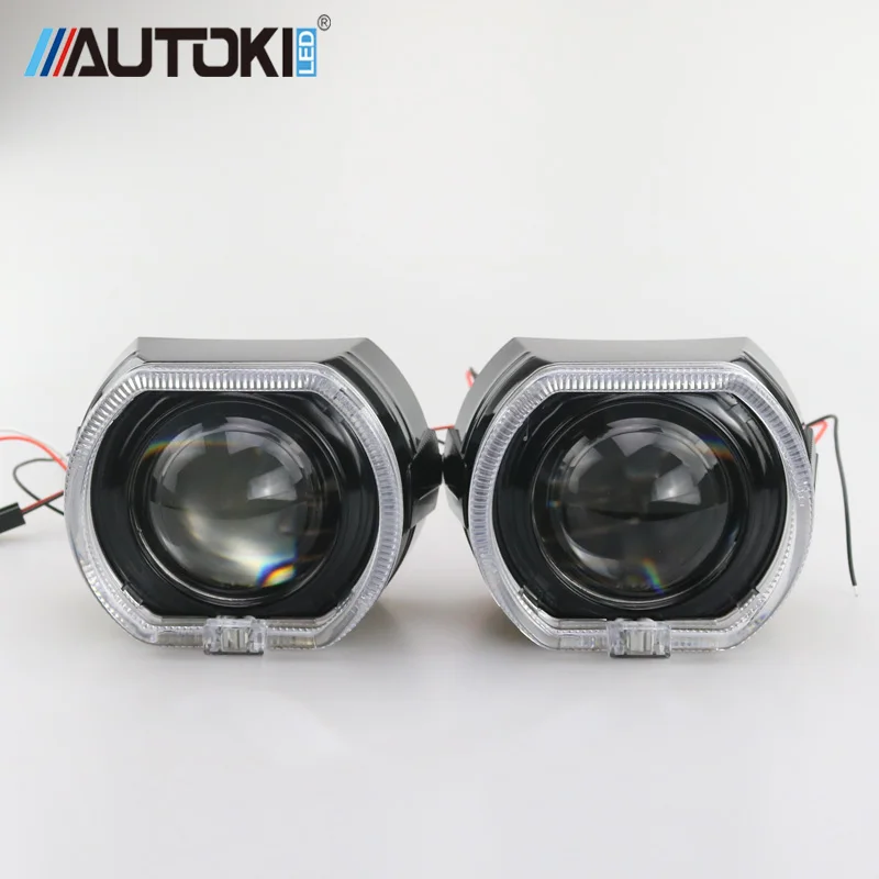 Новые 2.5 дюйма X5 LED руководство DRL глаза ангела Биксеноновая объектив проектора
