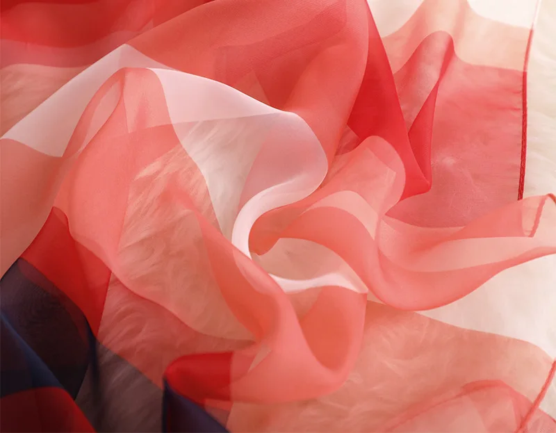 Роскошный бренд, новинка, женский длинный шарф, модные женские полосатые шелковые шарфы, шали и палантины, пашмины, бандана, хиджаб