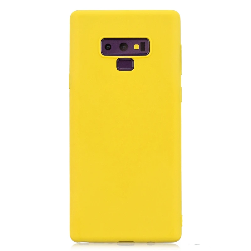 Резиновая силиконовая задняя крышка для Samsung Galaxy Note 9 чехол карамельных цветов