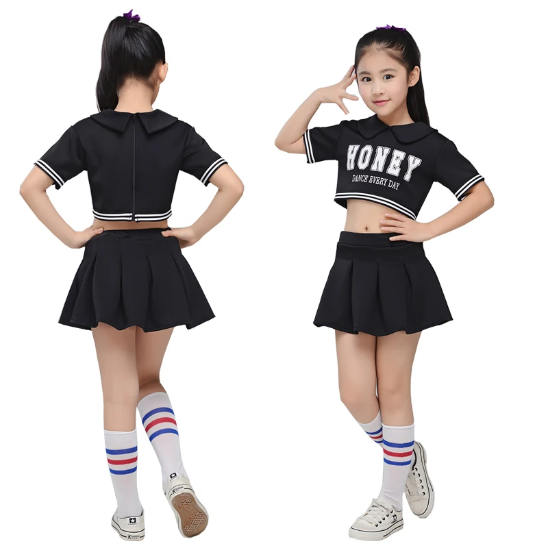 Детская одежда для Черлидинга розовый костюм танца Болельщицы мальчиков и