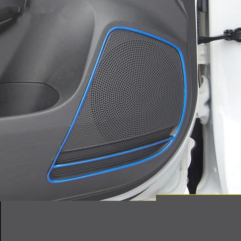 

Black / Blue / Silver Stainless Steel Loundspeaker Decorated Frame For Kia K2 2011-2017 Z2EA1128