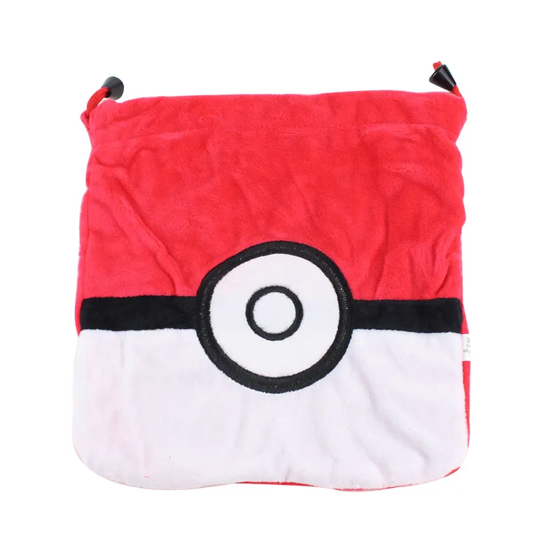 poke ball 20*22 см Kawaii мяч сумка Bulbasaur плюшевая сумка для хранения Squirte Charmander Регулируемая сумка аниме мультфильм подарок для детей - Цвет: poke ball
