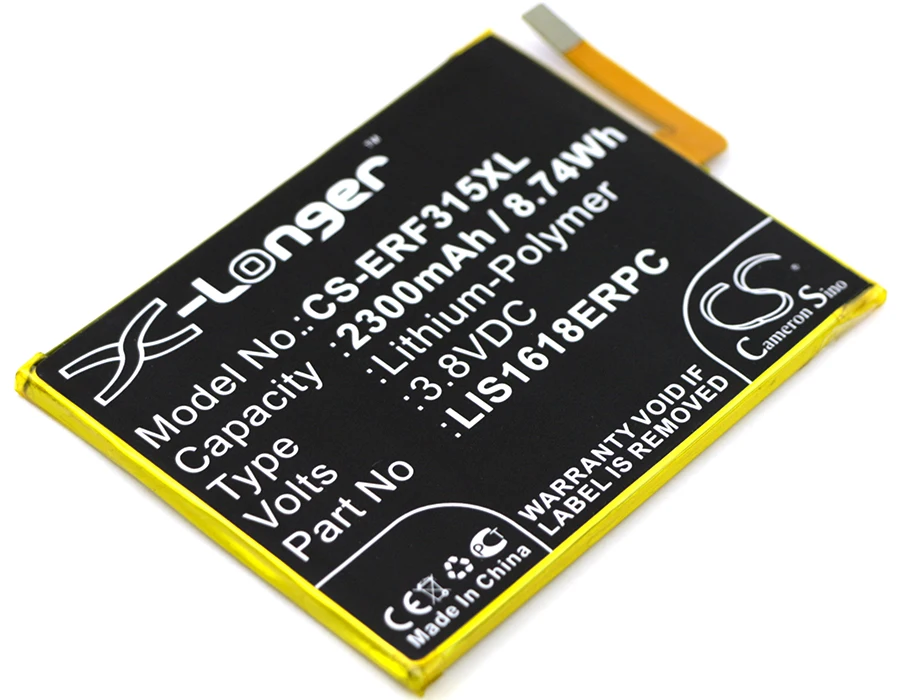 Аккумулятор Cameron Sino 2300mAh 1298 9239 LIS1618ERPC для Sony F3311 F3313 Xperia E5 Dual Sim|cameron sino|2300mah batterycameron sino