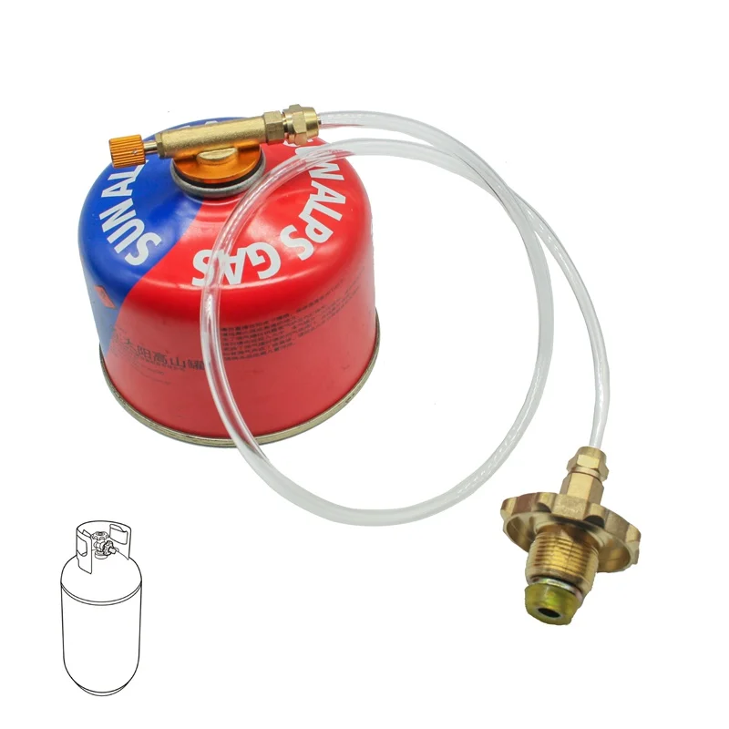 Yofeil Outdoor Camping picnic stove head flat gas tank  long gas tank  converter  refill adapter