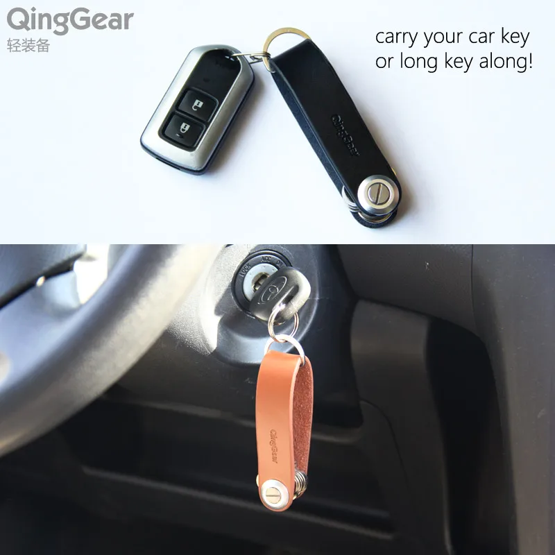 QingGear LKey комбинированный Ручной инструмент ручной работы кожаный Органайзер для
