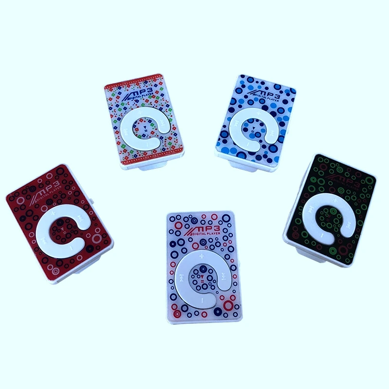 Мини USB MP3 музыкальный медиаплеер с зажимом и слотом для карты Micro TF/SD наушниками