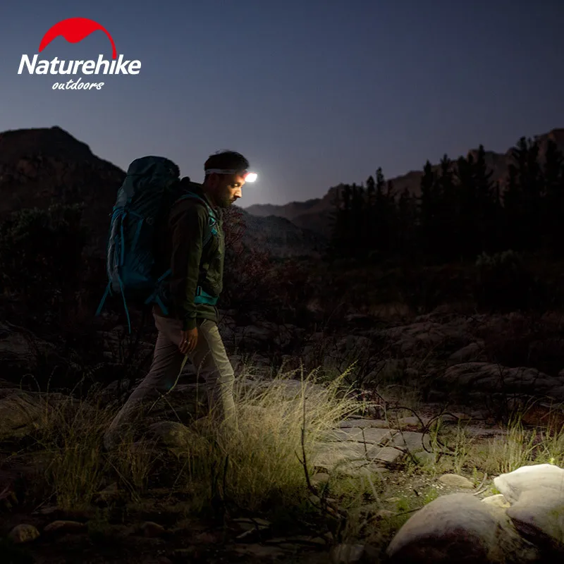 Налобный фонарь Naturehike светодиодный на 7-90 часов 4 режима | Спорт и развлечения