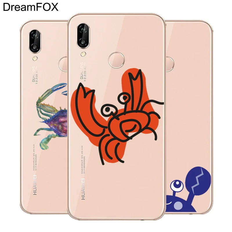 DREAMFOX K345 Креветки мягкие ТПУ силиконовый чехол для huawei Honor 6A 6C 7X9 10 P20 Lite Pro P Smart |