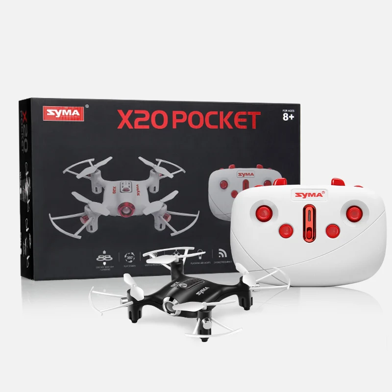 SYMA X20 Карманный Дрон RC вертолет мини 6 aixs гироскоп 2 4G 4CH пульт дистанционного