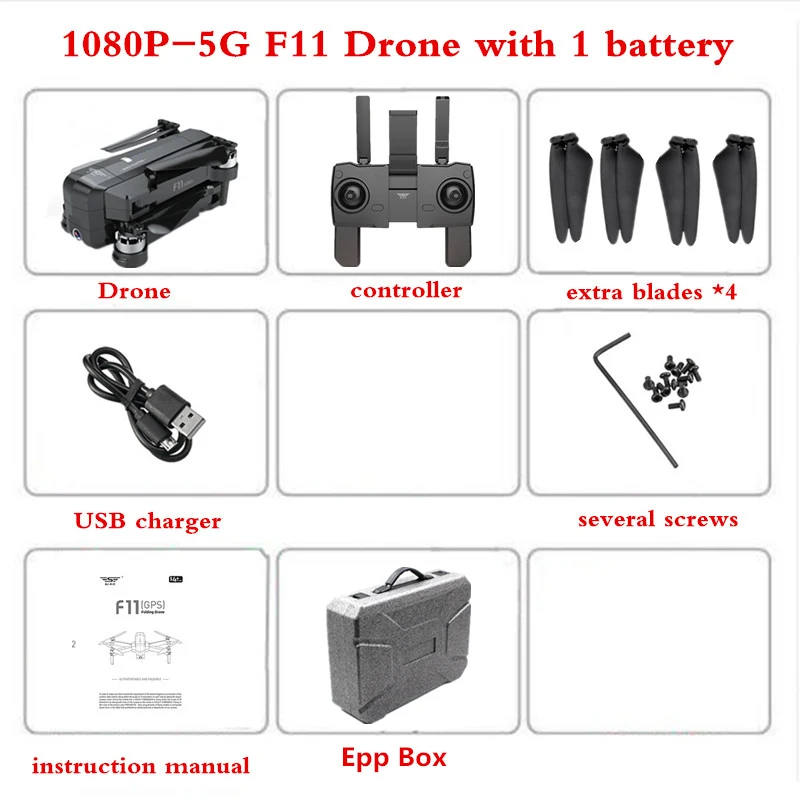 10 SJRC F11 PRO gps Дрон с 1080 P/2 K HD камерой Wifi FPV Бесщеточный складной Квадрокоптер 25 минут время полета Радиоуправляемый Дрон VS SG906 - Цвет: 10