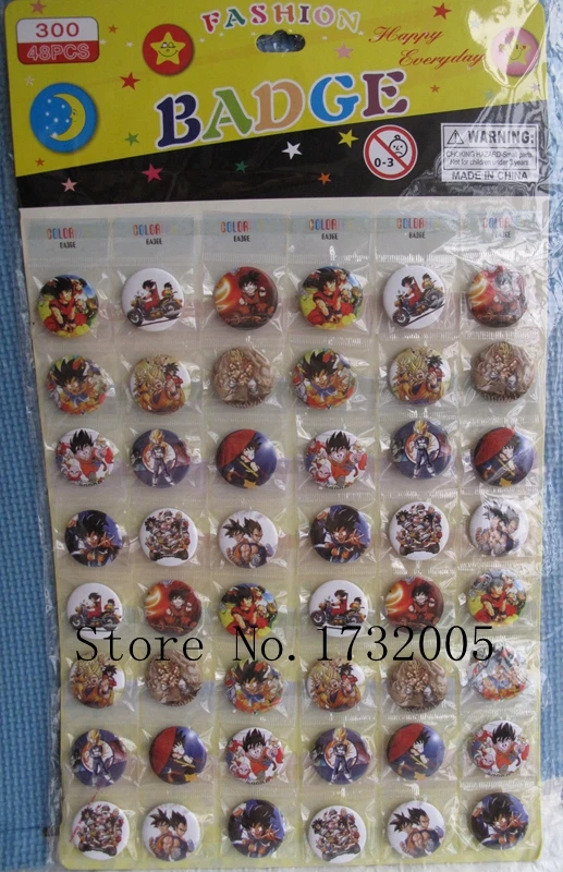 Новые 10 комплектов (48 шт./компл.) мультфильм микс Значок Кнопки булавки подарки