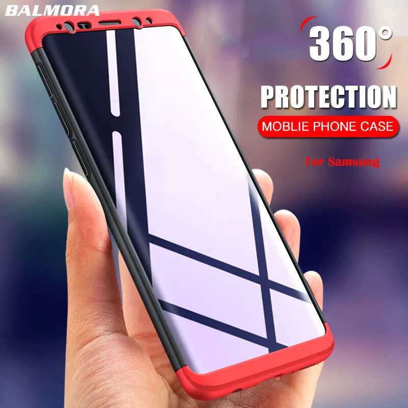 Balmora For Samsung Galaxy S8 S9 Plus Case 360 Degree Full Cover S6 S7 Edge Hard 3 In 1 Protective Cases |