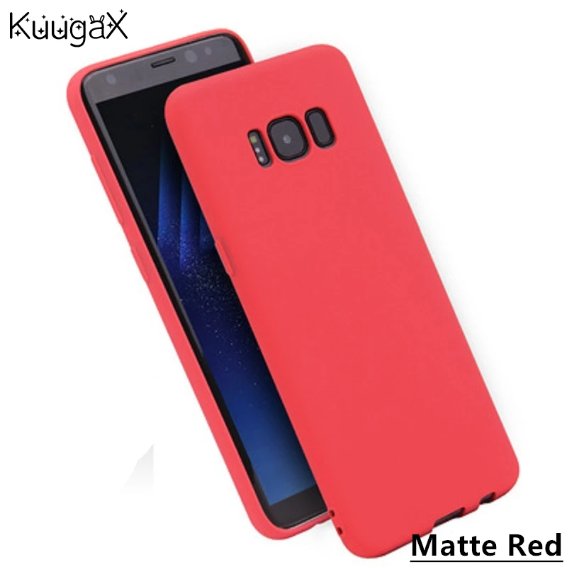 KuugaX матовый чехол для Samsung Galaxy A3 A5 A7 J7 J5 J3 Eu J2 Prime S6 S7 Edge S8 S9 Plus Note8 C5 C9 Pro Мягкий