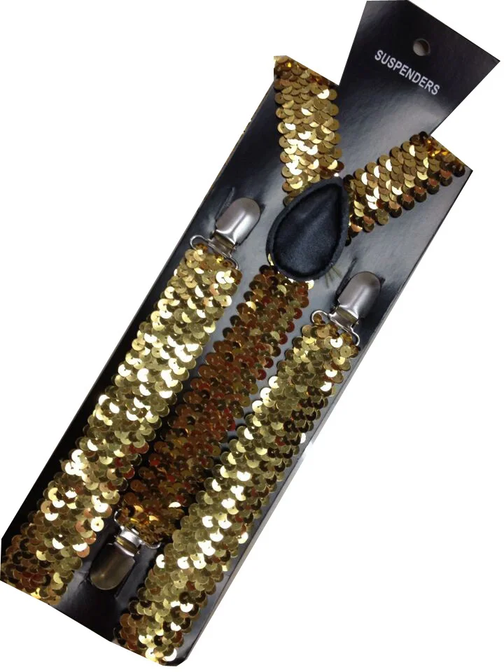 Женские подтяжки с блестящими блестками регулируемые вечерние y образной