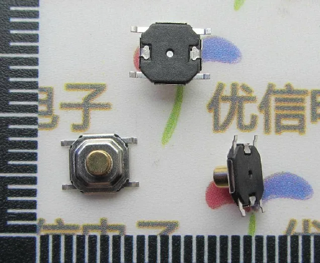200 шт. 4*4*3 мм мини SMD кнопочный переключатель/сенсорный выключатель света