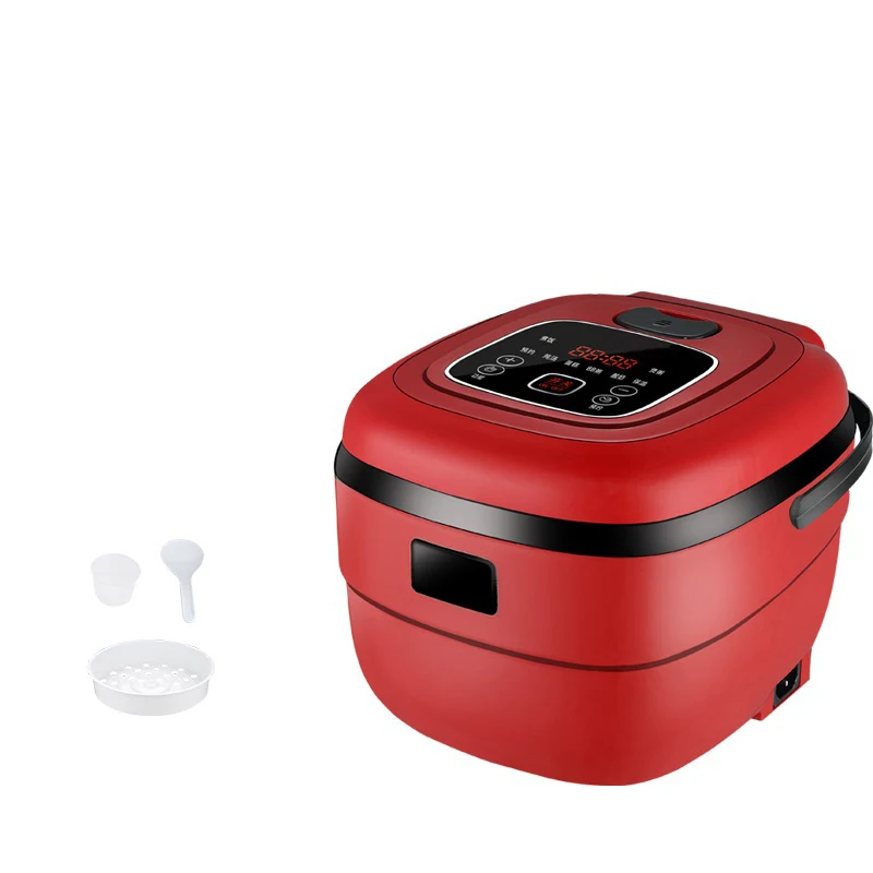 Red 220V DMWD 2.5L интеллигентая(ый) электрическая плита риса Плита 220V Мини Еда отпариватель йогурт машина торта для 1-4 года людей 24-часовой формат Часов назначение - Цвет: Red 220V