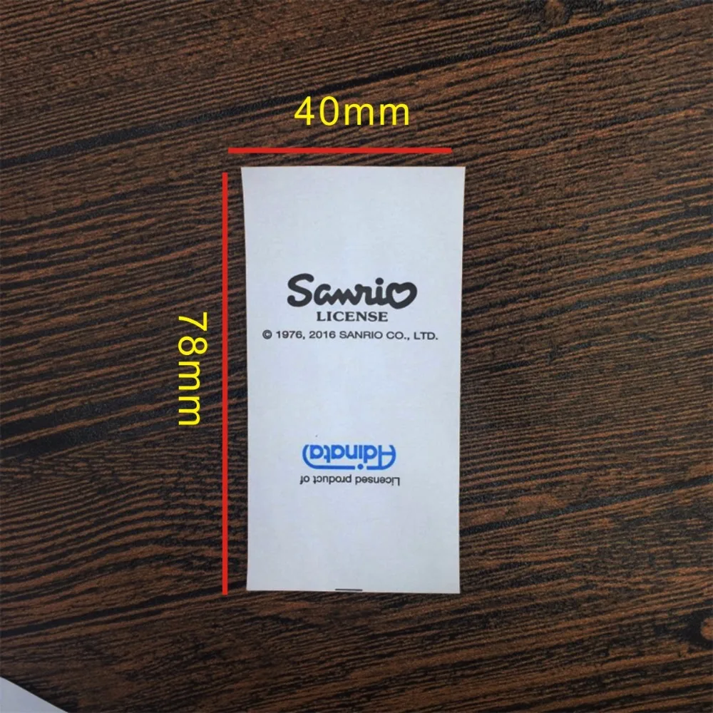 2 цвета Индивидуальные складные этикетки для ухода за одеждой с принтом бирка